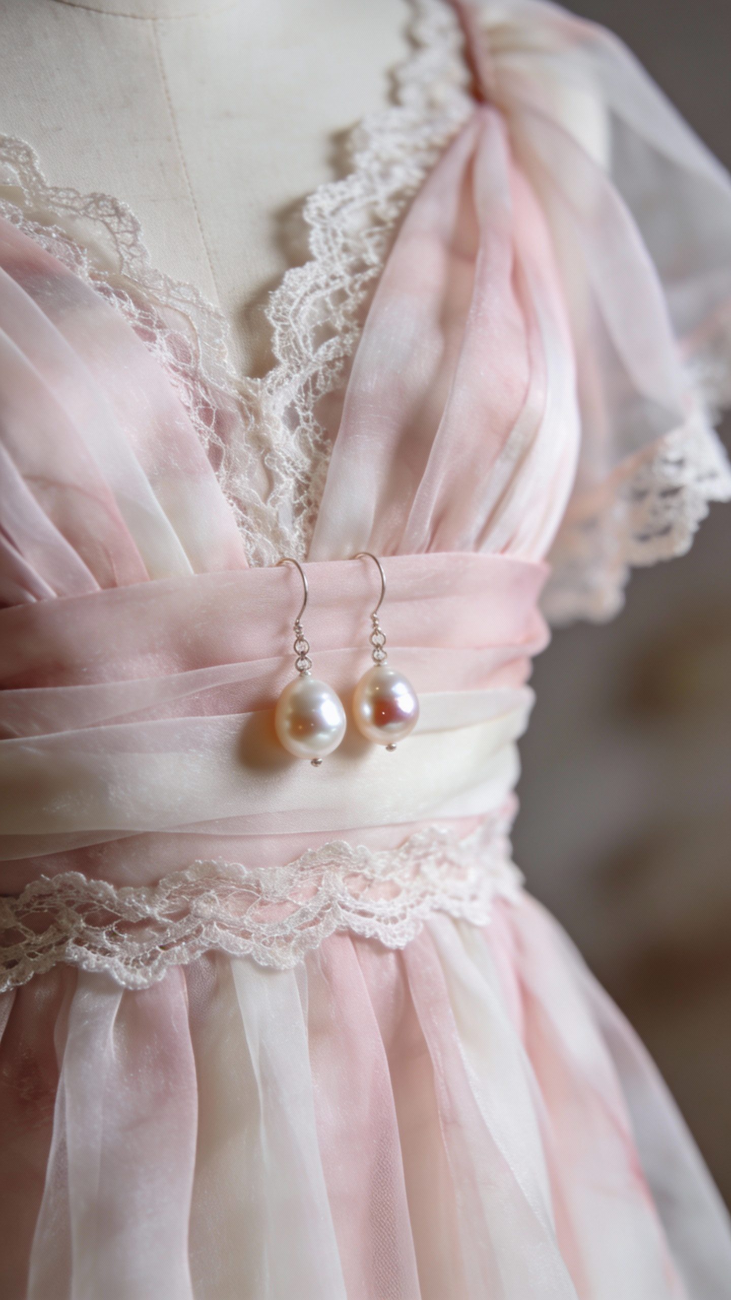 **Closeup of chiffon graduation dress with delicate pearl earrings**  

Each prompt focuses on a single subject with styling details mentioned in the article, ensuring professional photography potential.