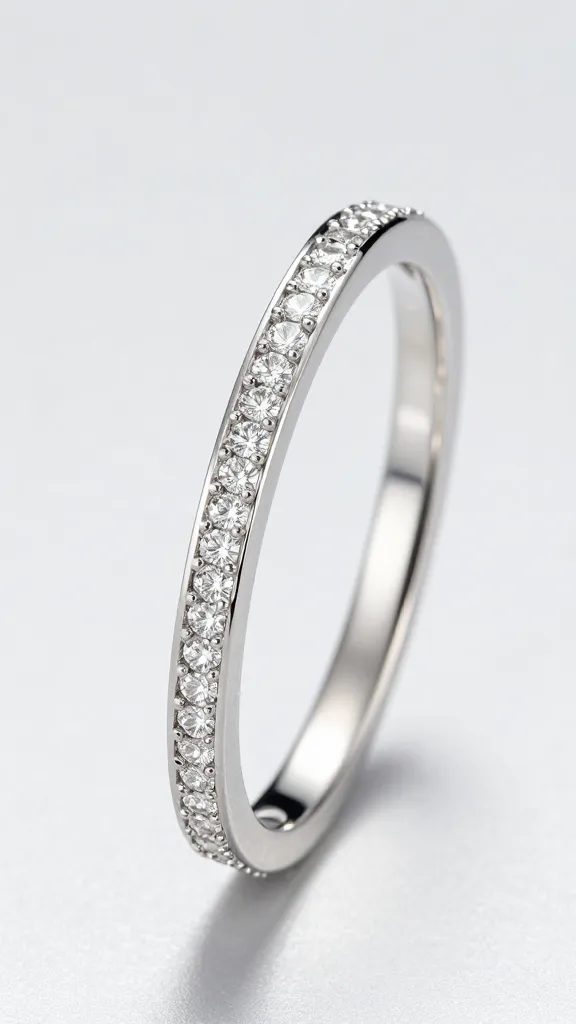 marquise diamond east-west set, thin pavé band, macro