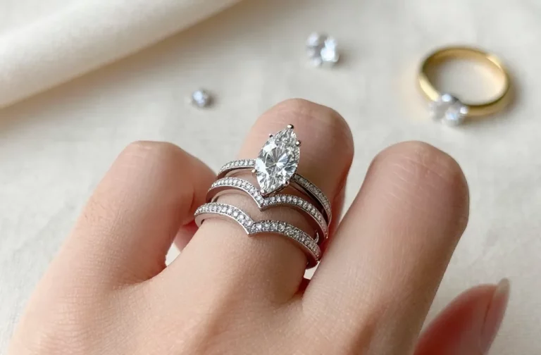 The Secret to How to Build a Pinterest‑Worthy Marquise Wedding Ring Stack
