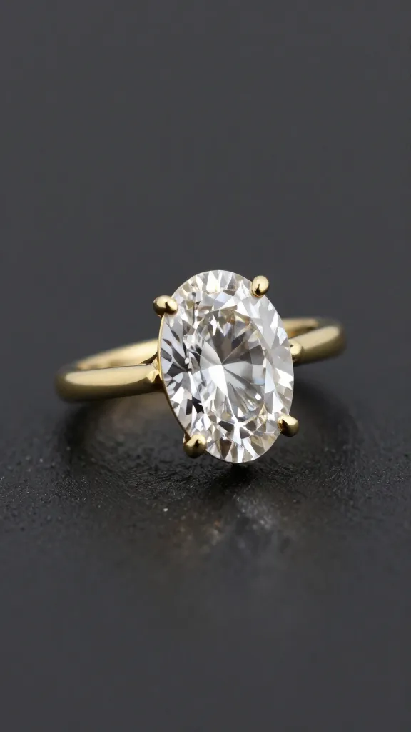 marquise solitaire on tapered knife-edge yellow gold band
