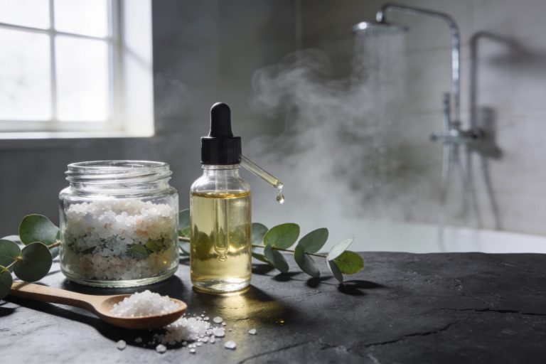 Glow Up Diy Sea Salt Eucalyptus Scrub for Steam Room Shower Vibes