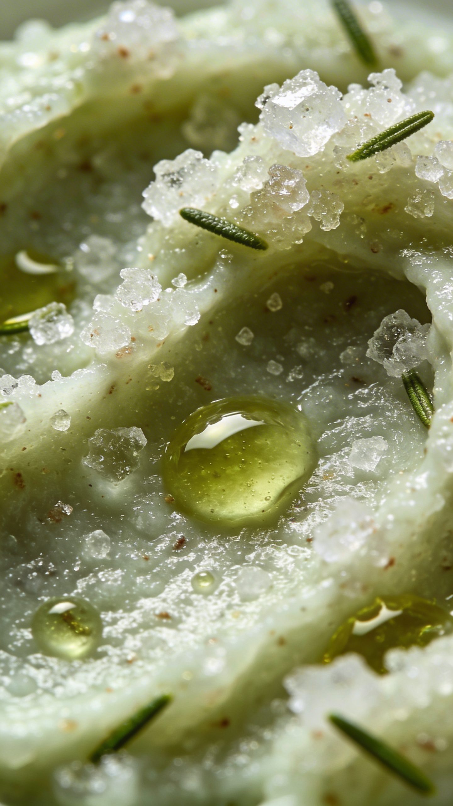 macro shot of sugar-tea tree scrub for oily skin