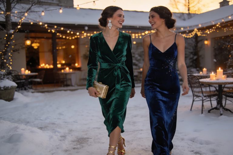 Stun in 15 Velvet Cocktail Dresses for Winter Wedding Guest Looks