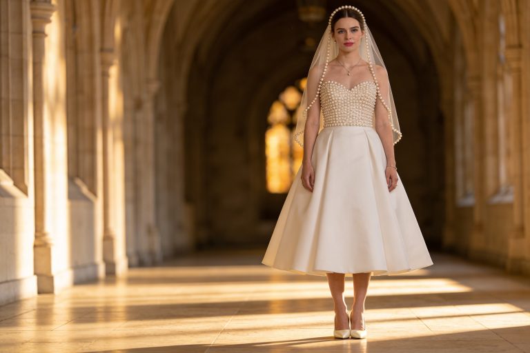 14 Classy Elegant Wedding Dress Ideas with Pearl Details You’Ll Love