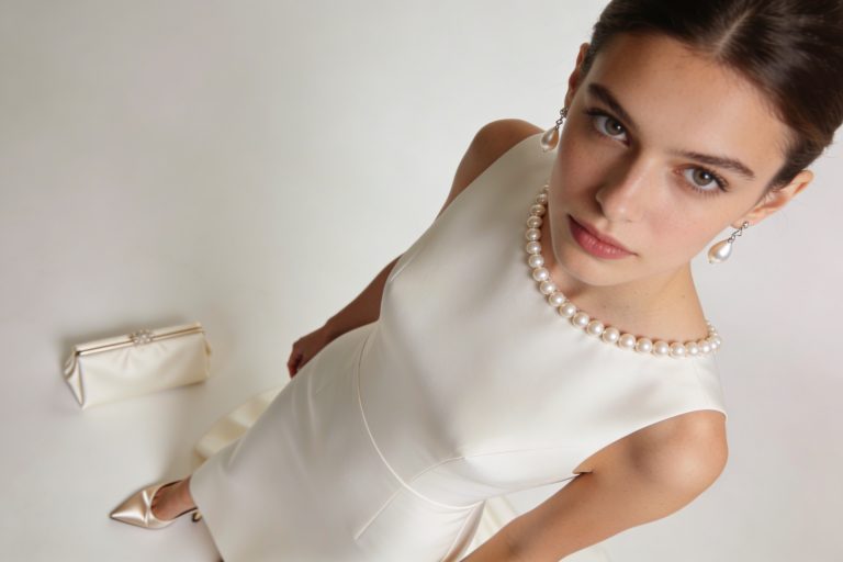 12 Simple Wedding Dress with Pearls That Feel Chic and Minimal You’Ll Adore
