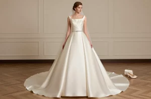 Sophisticated Wedding Dress: Luxe, Effortless Glam for Your Day