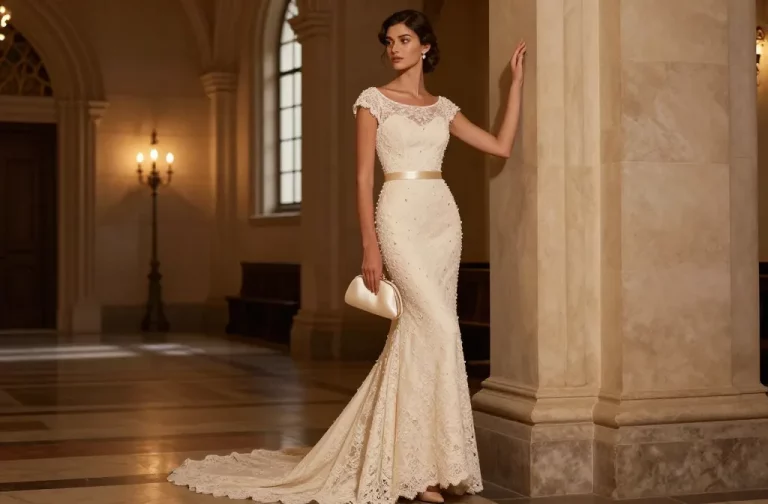 Timeless Glow: Vintage Wedding Dress Magic
