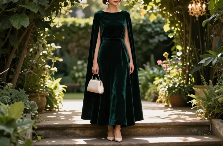 Cape Wedding Guest Dress: Drama Meets Garden Romance