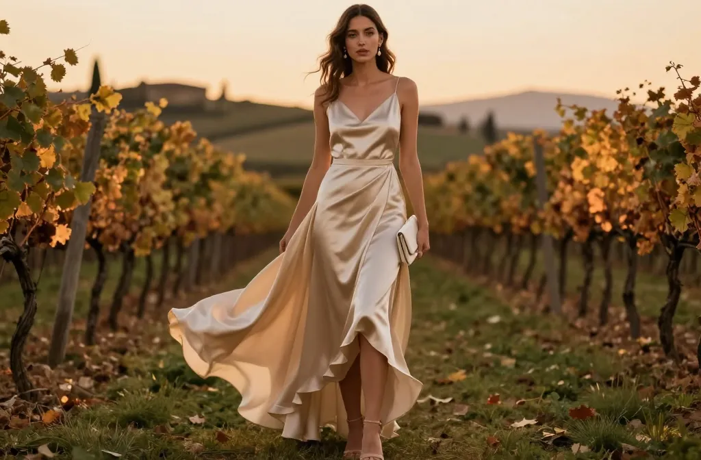 October Wedding Guest Dress: Velvet Evening Glam