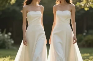 Summer a-Line Strapless Wedding Dress: Effortless Chic for Hot Days