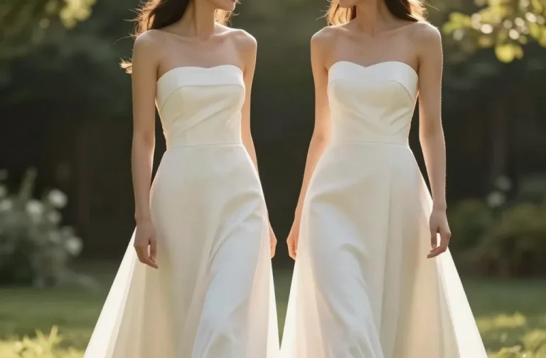 Summer a-Line Strapless Wedding Dress: Effortless Chic for Hot Days
