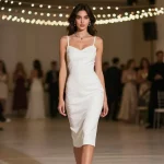 Little White Reception Dress: Effortless Glam in 60 Seconds