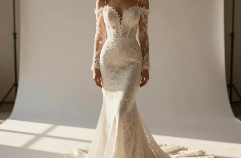Lace Bodycon Wedding Dress: Timeless Glam in One Silhouette