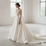 Simple Wedding Dress Long Train: Effortless Drama in Minutes