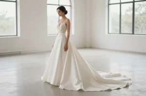 Simple Wedding Dress Long Train: Effortless Drama in Minutes