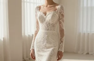 Long Sleeve Lace Wedding Dress: Timeless Edge for Your Day
