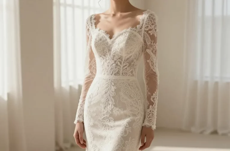 Long Sleeve Lace Wedding Dress: Timeless Edge for Your Day