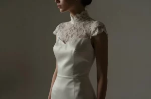 Stand Up Collar Wedding Dress: Edgy Elegance for Your Big Day
