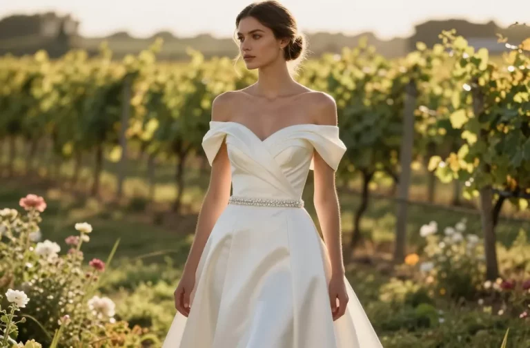 Off the Shoulder Wedding Dress Elegant: Timeless Glam in One Look