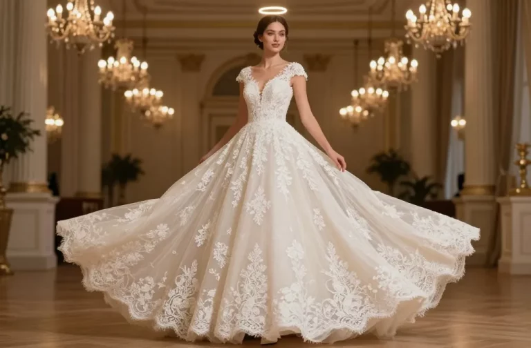 Lace Ball Gown Wedding Dress: Fairy-Tale to Modern Romance