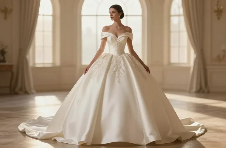 Princess Wedding Dress with Fitted Bodice: Unforgettable Glam