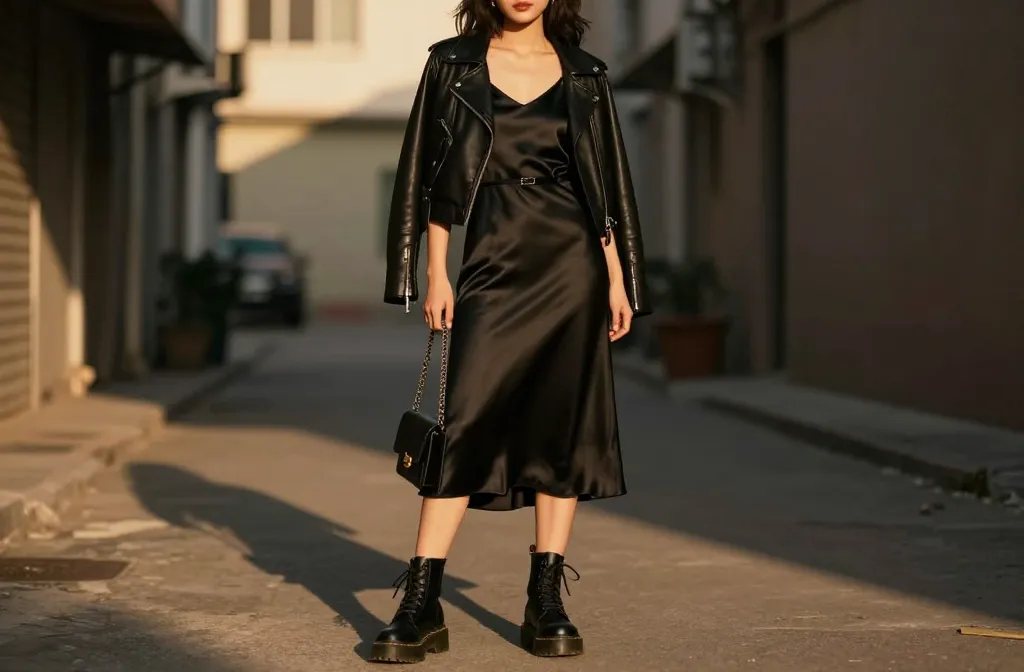 9 Dress and Doc Martens Outfits That Nail the Feminine-Edgy Balance Perfected