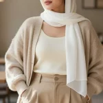10 Casual White Headscarf Looks That Fit Every Head Size: Effortless Chic