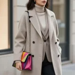 How to Dress Up a Simple Coat for Everyday Wear That Pops
