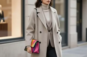 How to Dress Up a Simple Coat for Everyday Wear That Pops