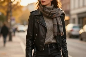 How to Wear a Leather Jacket in Autumn Like a Pro