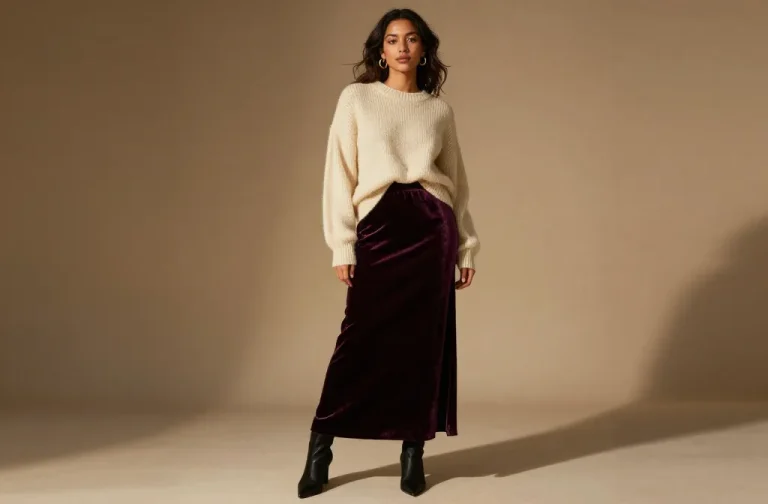 12 Witchy Thanksgiving Outfits with Maxi Skirts and Oversized Sweaters That Wow