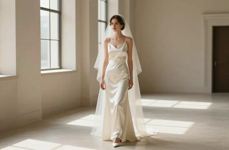 15 Courthouse Wedding Dresses for Brides Who Love a Minimalist Look: Chic Sleek Options