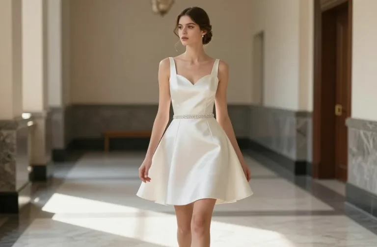 17 Short Courthouse Wedding Dresses for a Modern Bridal Look: Chic Picks